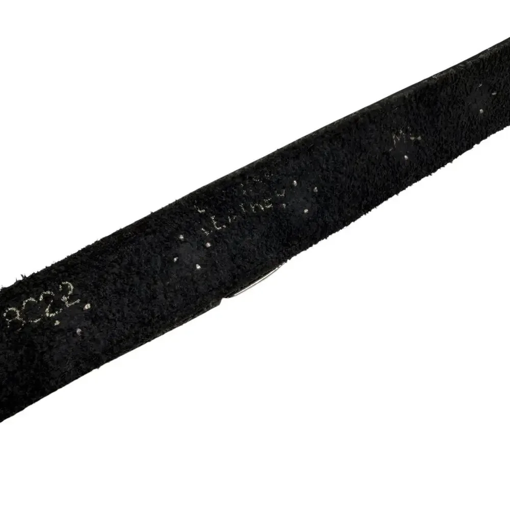 Vintage Nocona Rainbow Rhinestone Belt Women Black Leather Western Ranger Y2K ML